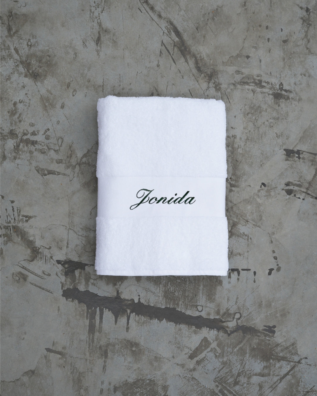 Personligt Broderad Badhandduk - Vit