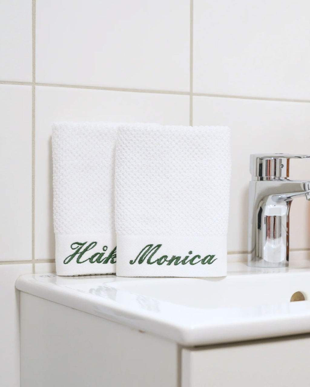 Premium Handdukar med Namn - 2-pack