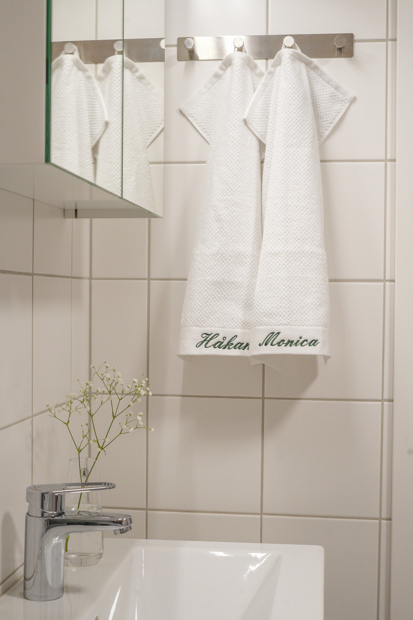 Personligt Broderade Premium Gästhanddukar (2 pack)