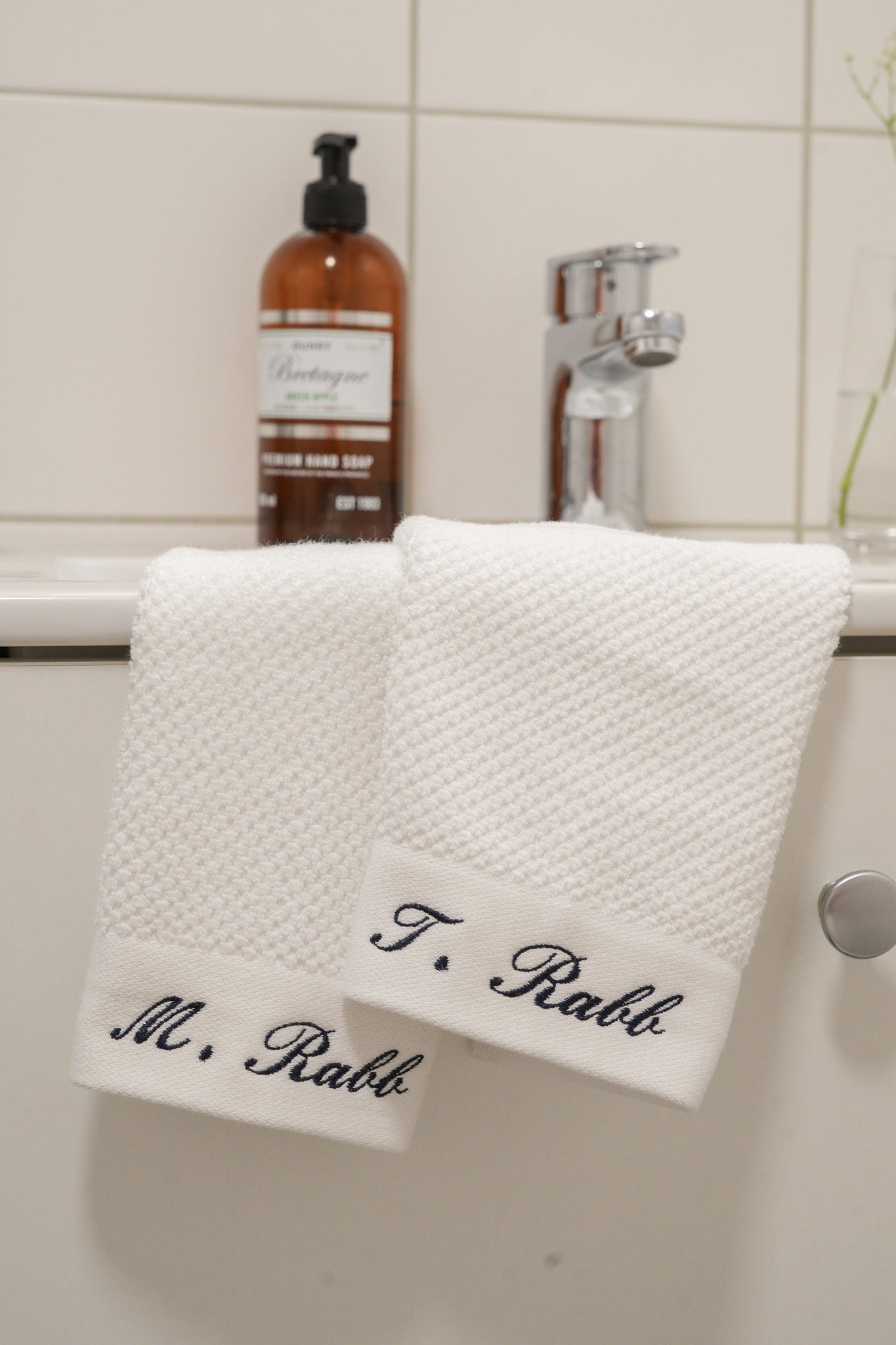 Personligt Broderade Premium Gästhanddukar (2 pack)