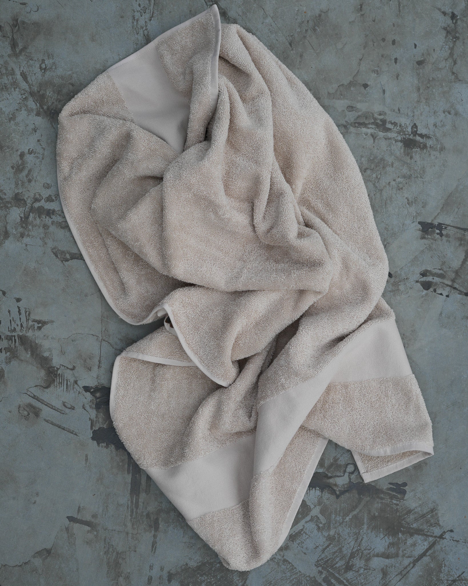 Personligt Broderad Badhandduk - Sand