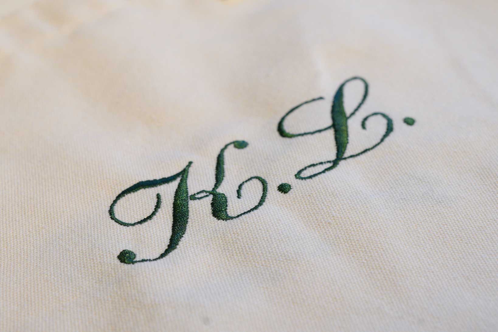 Personligt Broderad Tote Bag - Initialer