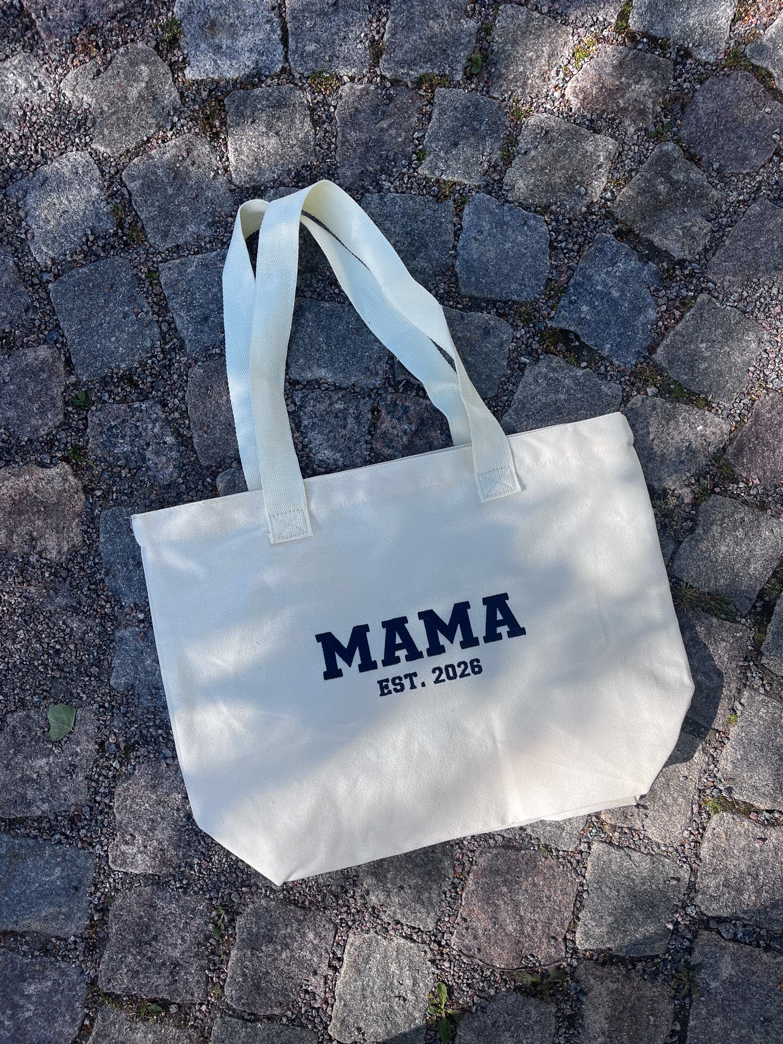 Personligt Broderad Tote Bag - Mama/Papa